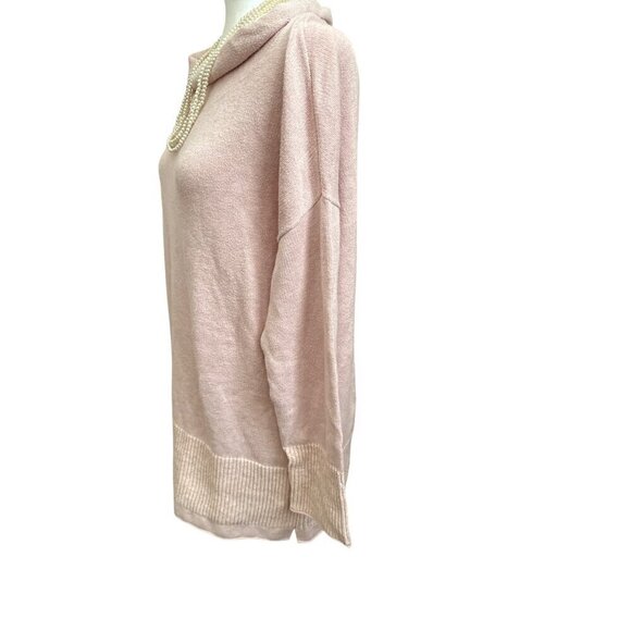 Pure Jill Light Pink Cowell Neck Wool Blend Sweater Size M - Picture 2 of 13